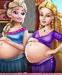 Happy Princesses Pregnant BFFs