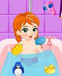 Baby Annie Bathing