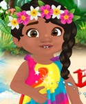 Baby Moana Gets Tidy