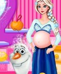 Pregnant Ellie and Olaf Bubble Bath